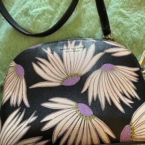 kate spade New York  Spencer Navy crossbody Flower with lavender daisy print
